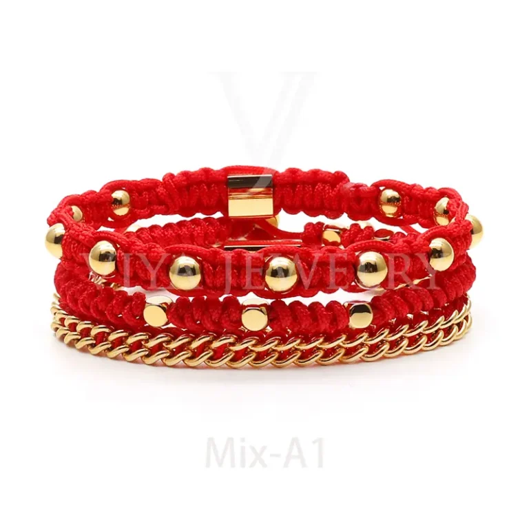 Macrame Chains bracelet Gift set