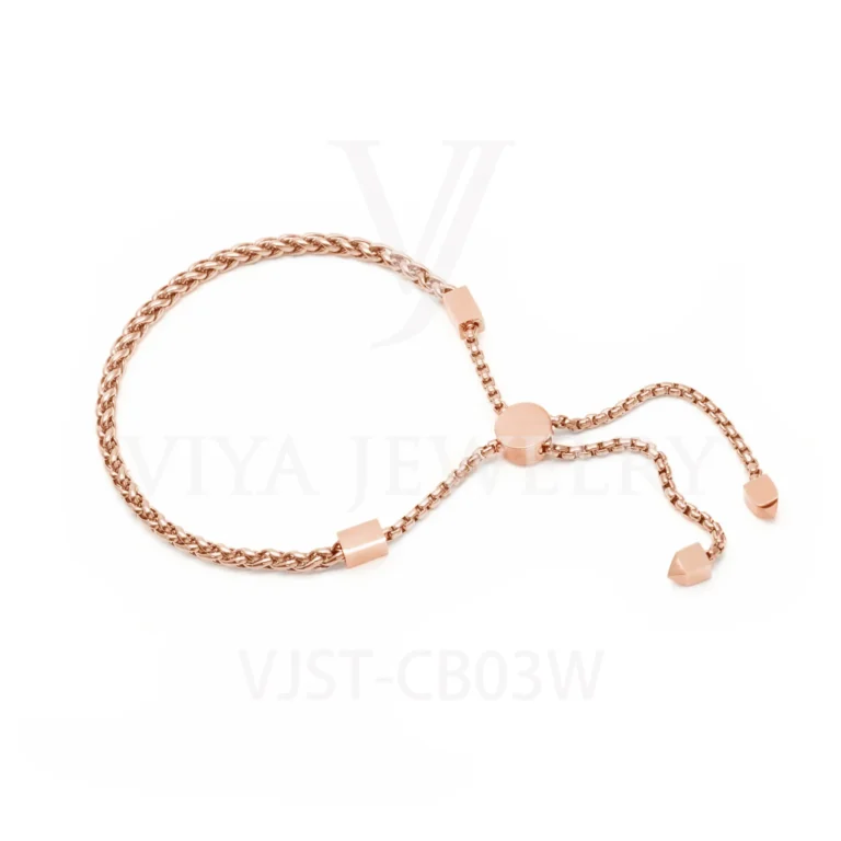 Popular 3mm Stainless Steel Wheat Style Chian Bracelet